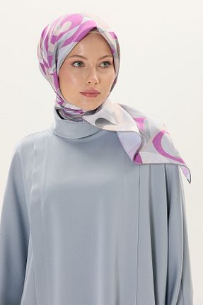 روسری صورتی پلی استر Setrms - کد 932760616