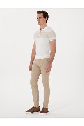 شلوار سفید مردانه کتان Pierre Cardin - کد 932774721