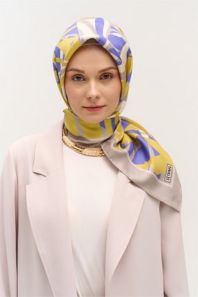 روسری زرد 90 x 90 Setrms - کد 932760537