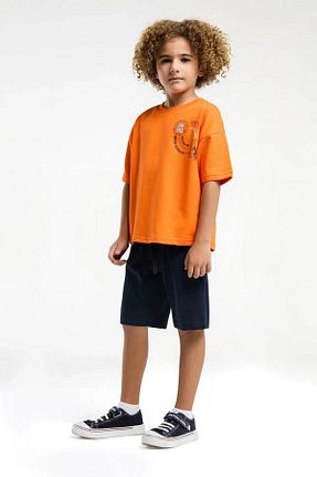 ست بالاتنه و پائین تنه نارنجی بچه گانه بافتنی U.S. Polo Assn. - کد 933325511