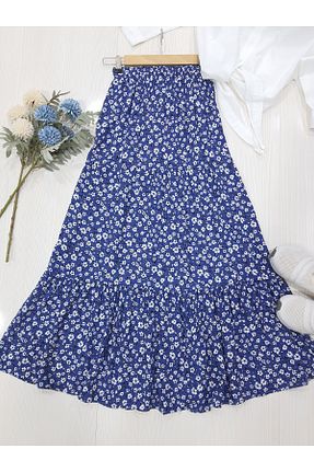 دامن سایز بزرگ آبی زنانه ویسکون ENDAMIM - کد 932779096