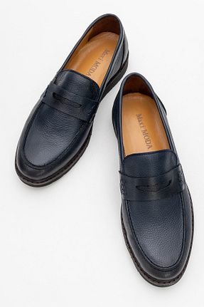 کفش لوفر مشکی مردانه چرم خالص maximoda - کد 932799511