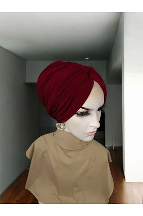 کلاه شنای حجاب زرشکی Balbaytesettur - کد 932776357