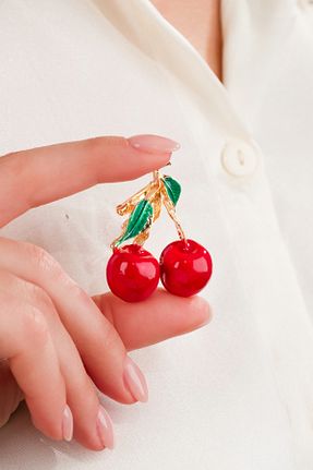 سنجاق سینه قرمز نخ متالیک پلی آمید MRK - کد 932789378