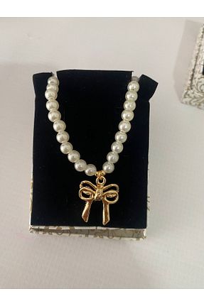 گردنبند جواهر زنانه مروارید FLOWER SY - کد 932782135
