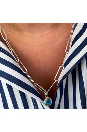 گردنبند نقره سفید زنانه 925 عیار simurg jewellery - کد 833692784