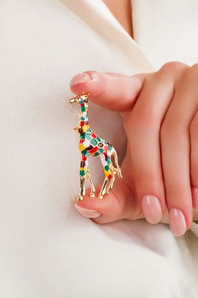 سنجاق سینه رنگی زنانه نخ متالیک پلی آمید MRK - کد 932791314
