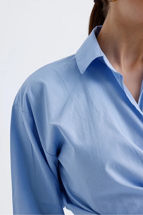 پیراهن آبی زنانه Fitted monepure - کد 932797057