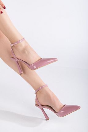 کفش پاشنه بلند کلاسیک صورتی زنانه پارچه AYENDE MODA - کد 898156083