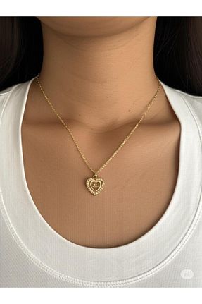 گردنبند استیل ( فولاد ) زرد زنانه استیل ضد زنگ magische - کد 932275508