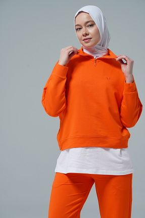 سوئیشرت حجاب نارنجی پنبه ای George Phoenix - کد 932343497