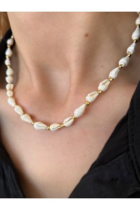 گردنبند جواهر رنگی زنانه پوسته luvela - کد 922801054