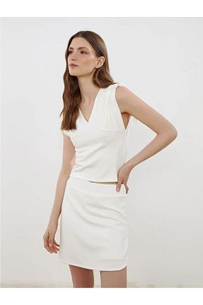 بلوز سفید زنانه ساده LC Waikiki - کد 932817392