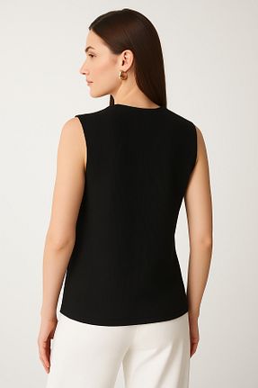 بلوز مشکی زنانه ساده Ahsenbutik - کد 928633740
