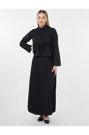 پیراهن حجاب مشکی زنانه رگولار KYR - کد 931105739
