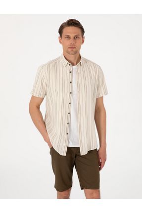 پیراهن بژ مردانه رگولار Pierre Cardin - کد 931129708