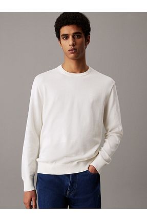 پلیور نباتی مردانه ساده Calvin Klein - کد 931202695