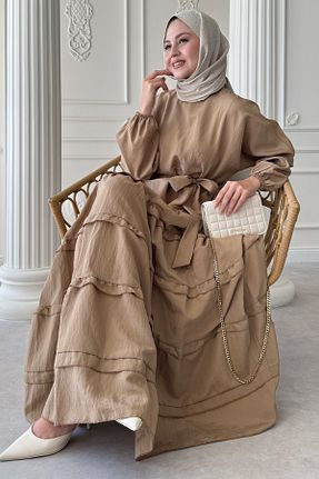 لباس حجاب بژ زنانه رگولار InStyle - کد 931133719