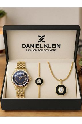 ساعت مچی زرد زنانه 36-40 میلی متر Daniel Klein - کد 253671208