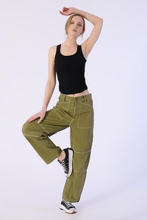 شلوار سبز زنانه جین BPF - کد 813524734