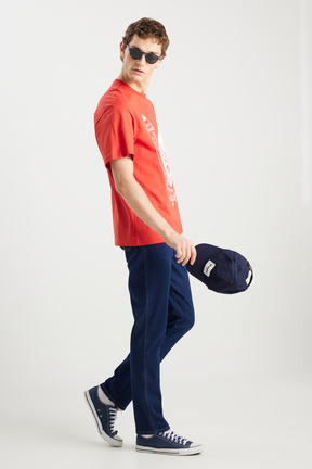 شلوار جین آبی مردانه پاچه تنگ Wrangler - کد 931217889