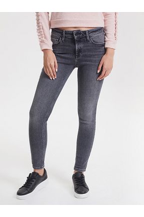شلوار جین طوسی زنانه رگولار Loft - کد 7160421