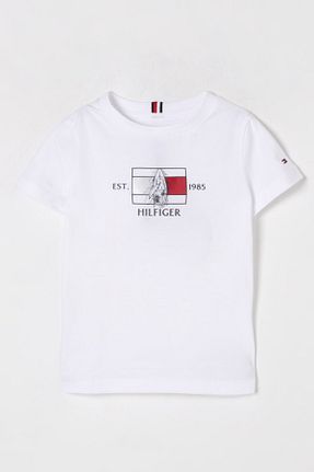 تیشرت سفید بچه گانه رگولار Tommy Hilfiger - کد 931165695