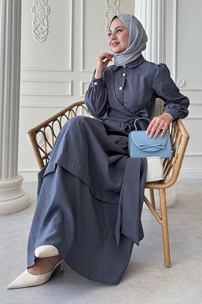لباس حجاب طوسی زنانه رگولار InStyle - کد 931154876