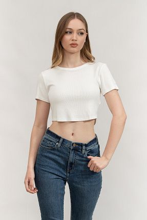 تیشرت نباتی زنانه یقه دوچرخه Dkny - کد 931181425