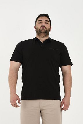 تیشرت سایز بزرگ مشکی مردانه تکی Maccali - کد 931225276