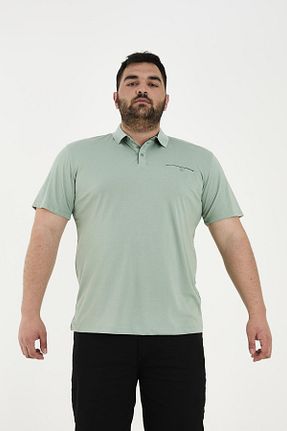 تیشرت سایز بزرگ سبز مردانه تکی Maccali - کد 931225225