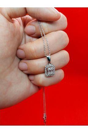 گردنبند نقره طوسی زنانه 925 عیار MehVa Silver - کد 931174463