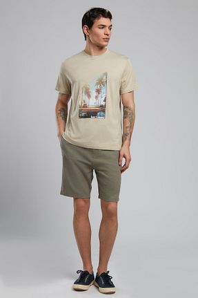 شلوارک و برمودا خاکی مردانه جین Lee Cooper - کد 931189306