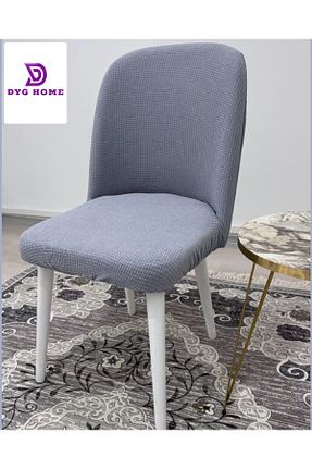 کاور صندلی طوسی پلی استر dyg home - کد 931175767