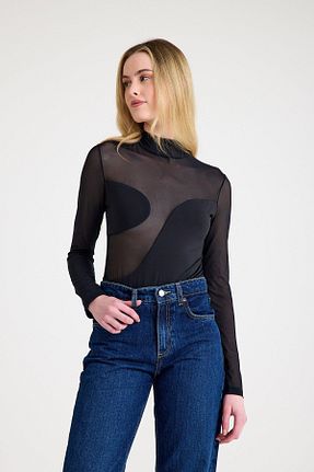 بادی مشکی زنانه یقه ماهیگیر SELECTION PATRICE - کد 931170639