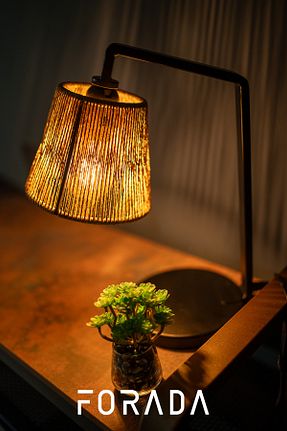 چراغ مطالعه / رومیزی مشکی فلزی Forada Home & Style - کد 926377075
