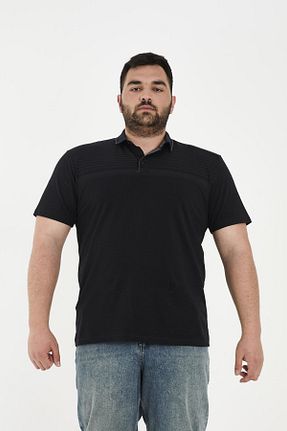 تیشرت سایز بزرگ سرمه ای مردانه تکی Maccali - کد 931235429