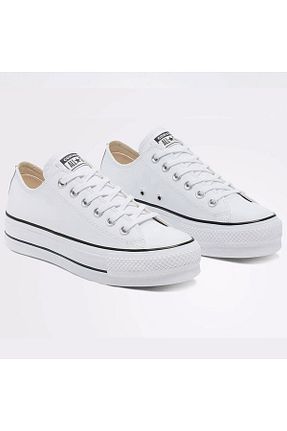 کفش اسنیکر سفید زنانه بند دار Converse - کد 729161176