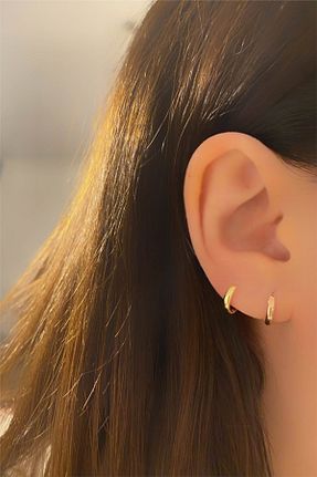 گوشواره طلا طلائی زنانه 8 عیار Çgk Çiğdem Gürel Kuyumculuk - کد 931186353