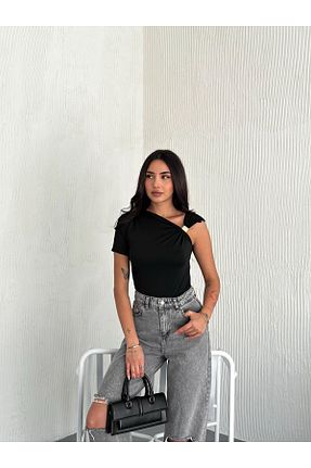 بلوز مشکی زنانه ساده gozdefashion - کد 931198500