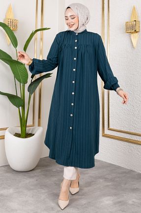 تونیک خاکی زنانه رگولار modapinhan - کد 931225475