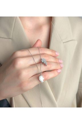 گردنبند نقره طوسی زنانه 925 عیار Şimal Silver - کد 929253217