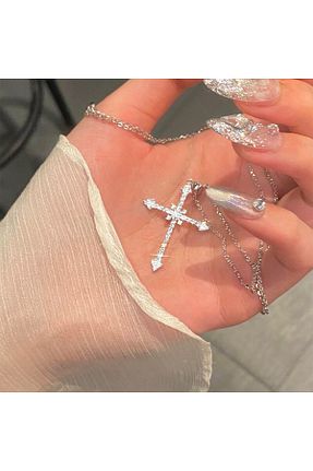 گردنبند جواهر طوسی زنانه سنگ Jwl - کد 349389693