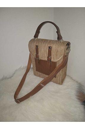 کیف دستی قهوه ای زنانه ابعاد بزرگ DuyumCollection - کد 931221524