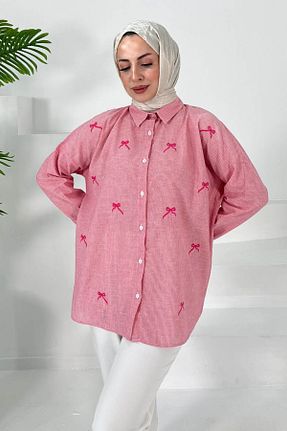 تونیک صورتی زنانه بافتنی TOFİSA - کد 931214584