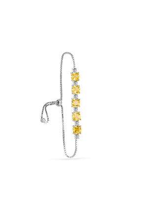 دستبند نقره زرد زنانه 925 عیار Silveranka - کد 931223692
