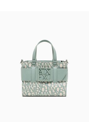 کیف دوشی سبز زنانه چرم مصنوعی Armani Exchange - کد 931223394