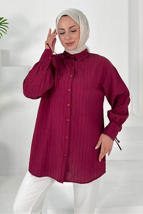 تونیک زرشکی زنانه بافتنی TOFİSA - کد 931214431
