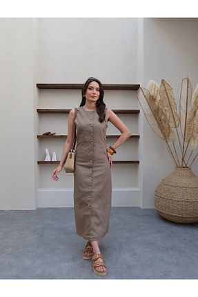 لباس خاکی زنانه بافتنی ESRAHELVACI - کد 931222865