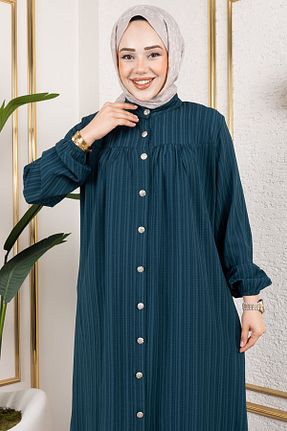 تونیک خاکی زنانه رگولار modapinhan - کد 931225475